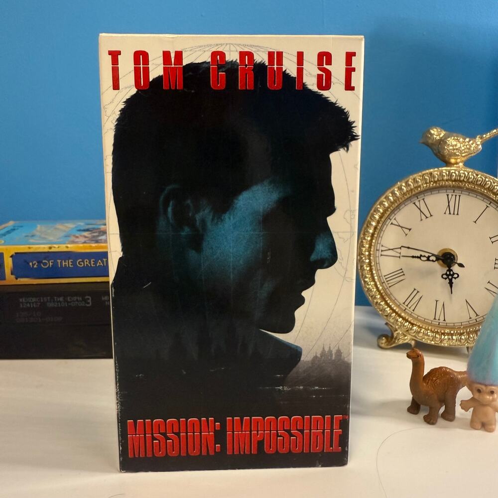Mission: Impossible VHS | 1996 Tom Cruise Spy Thriller Vintage Tape